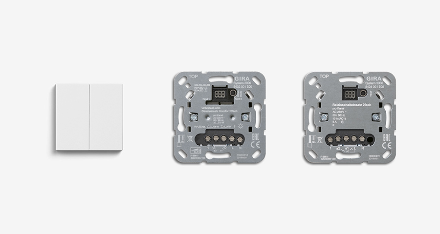 Sterowanie przez KNX-RF-Gira do Systemu 3000